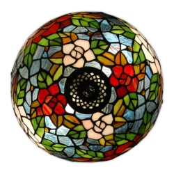 Paralume a mosaico in vetro stile Tiffany