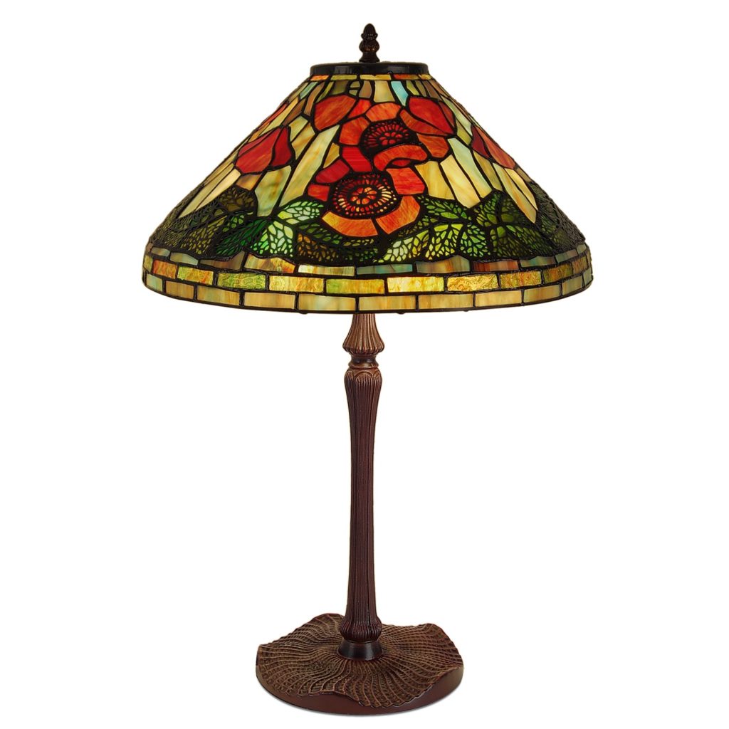festa della mamma, idea regalo Vintage: Lampada da tavolo Papaveri