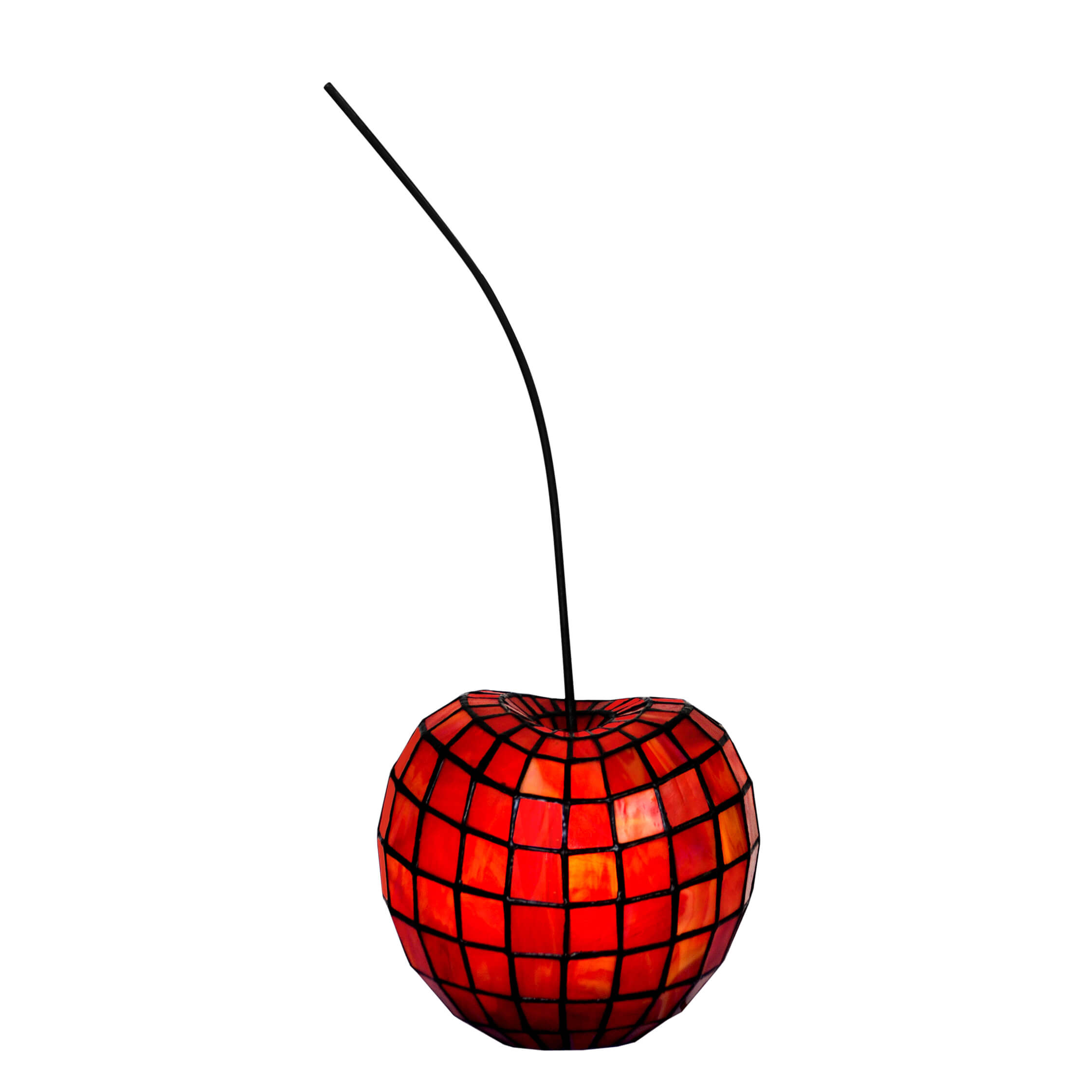 Cherry Style Lamp Arte Dal Mondo, Red Tartan Table Lamps