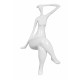C8640PW - Attesa bianca scultura in resina piccola