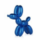 D2826EU - Cane palloncino piccolo blu metallizzato