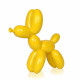 D2826PY - Cane palloncino piccolo giallo statua in resina