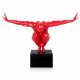 D7553PR - Equilibrio rosso scultura in resina