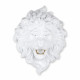 PE4937SWEG - Sculturada parete Testa di leone bianco