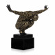 TT008D - Labirio nero e oro scultura in resina