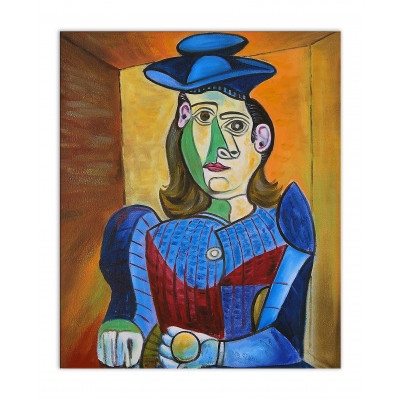 PC017EAT-01 - Donna con cappello blu