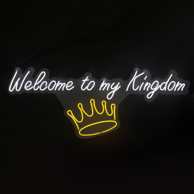 WLP002A - Scritta led Welcome to my Kingdome