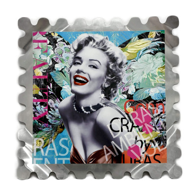 WM004X1 - Stampa su alluminio Omaggio a Marilyn Monroe 