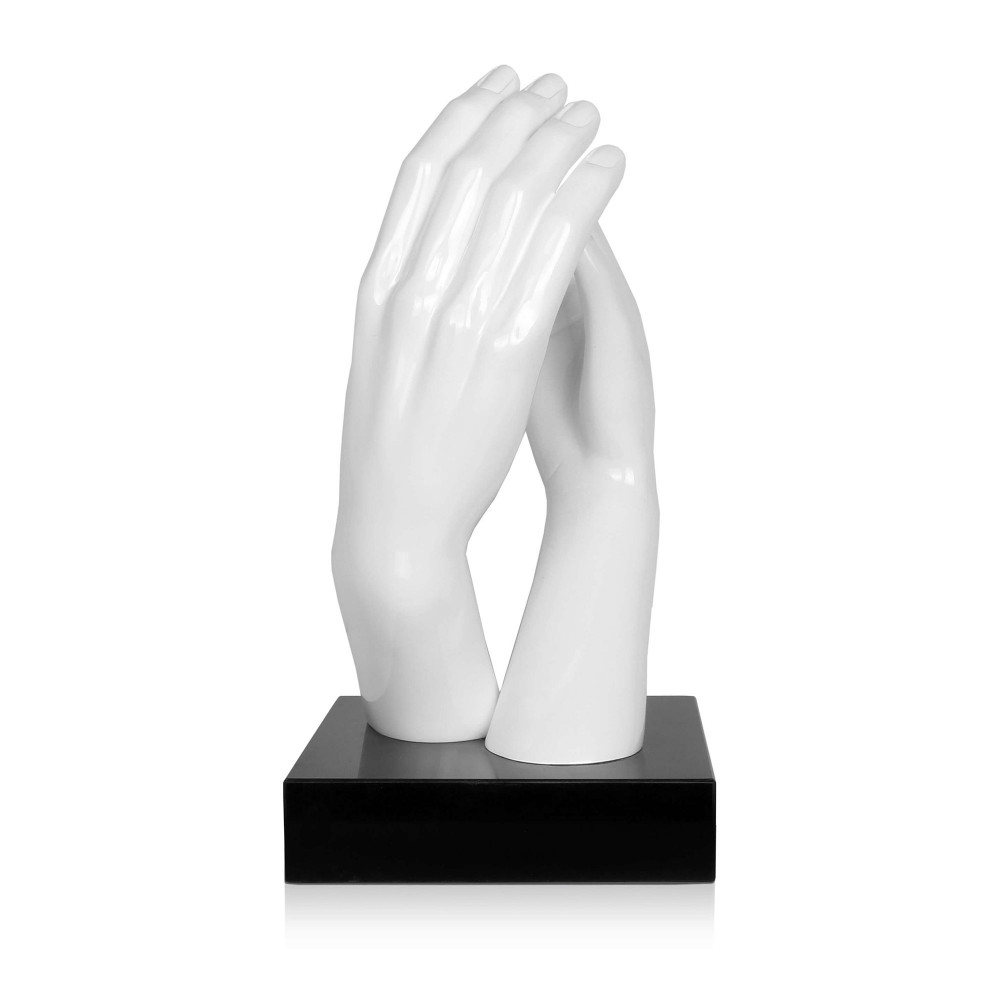 Complemento di arredo moderno raffigurante una mano maschile che si avvolge attorno ad una femminile