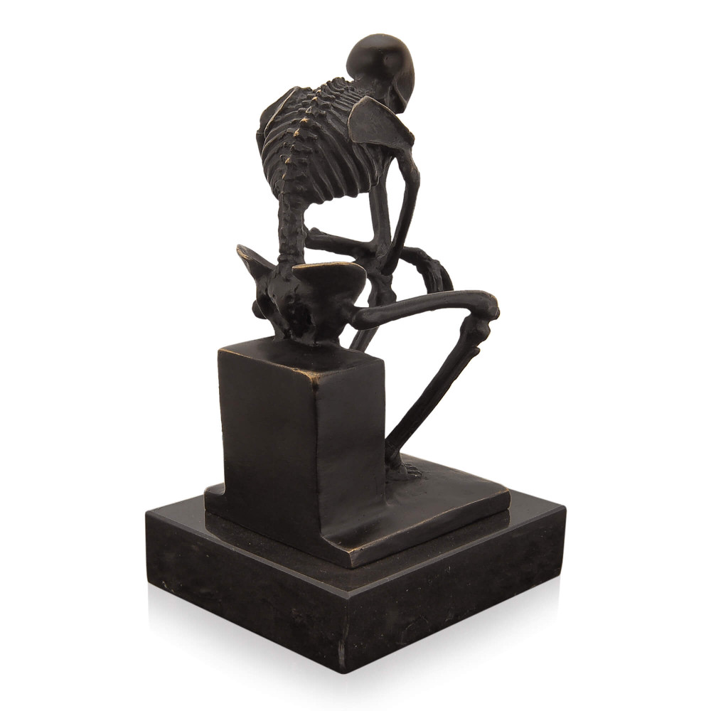 EP998 - Statua in bronzo Scheletro pensatore