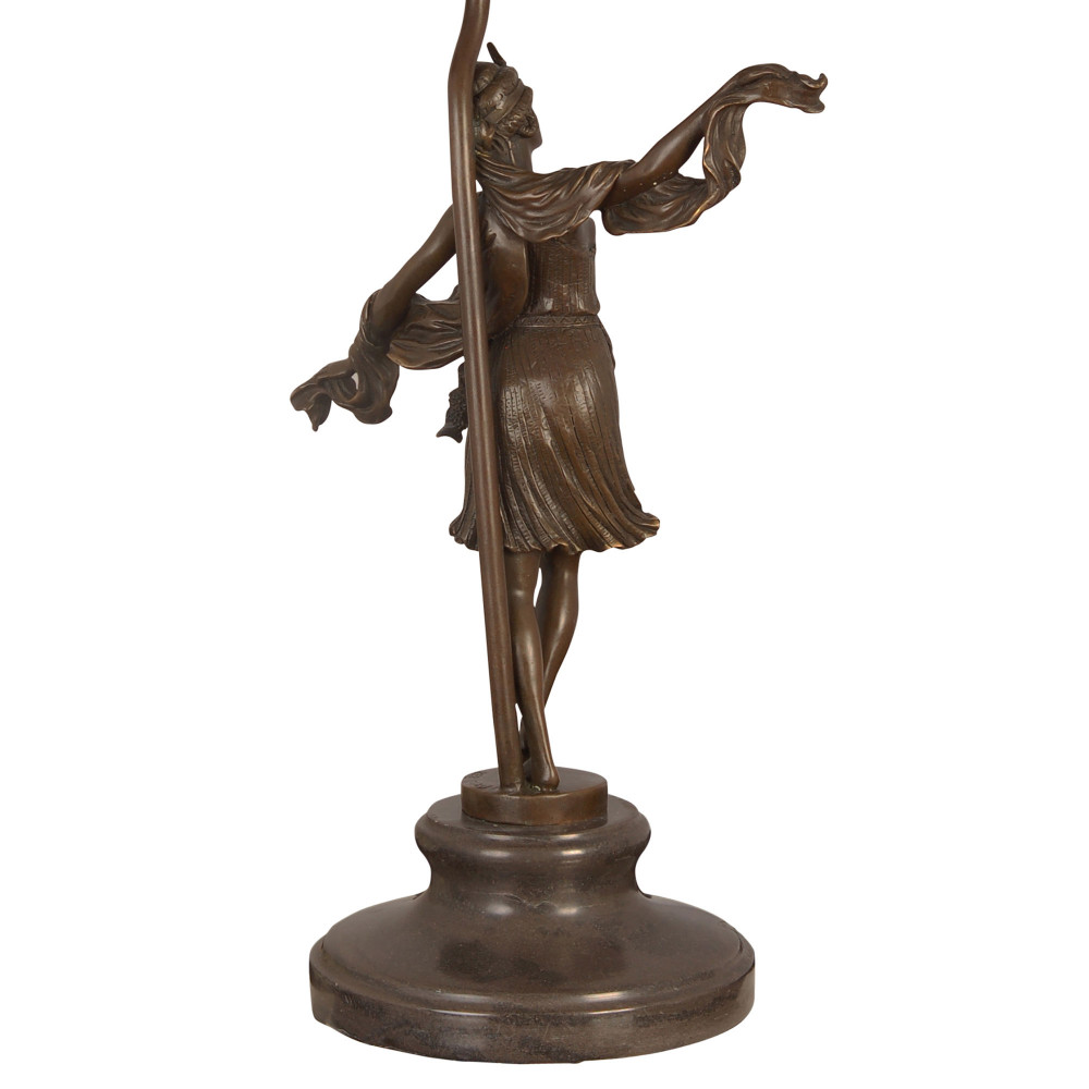 GM16599 - Lampada Tiffany scultura con gemme donna anni Venti