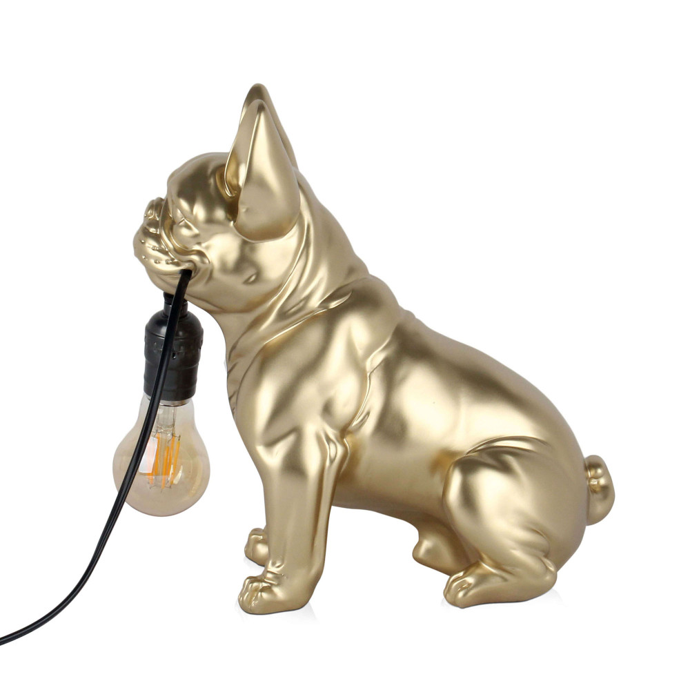 SBL2817EG - Lampada Bulldog francese seduto oro