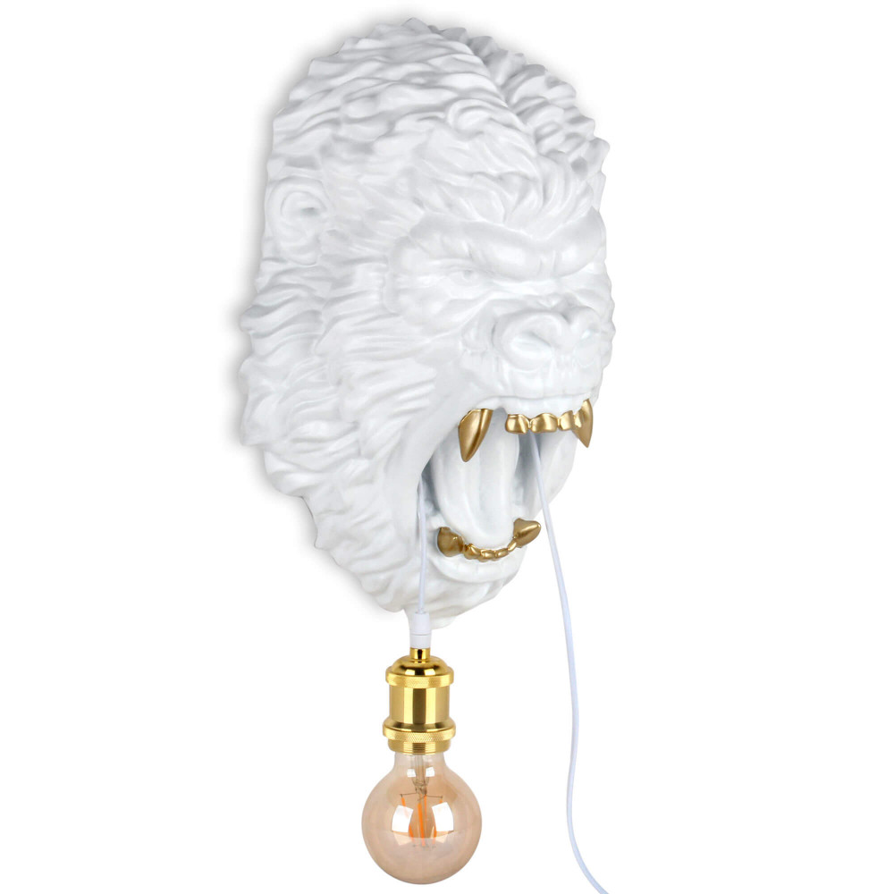 SBL4330SWEG - Lampada Testa di gorilla bianco