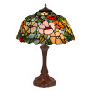 GF16715 - Lampada da tavolo floreale rosa, arancione e verde