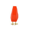 D1813PO - Uccellino arancione statua in resina