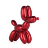 Realizzazione artigianale in resina metallizzata rappresentante un cane creato con palloncini