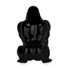 Statua di un Orango realizzata interamente in resina nera laccata
