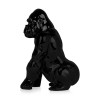 Statua rappresentante un Orango in resina laccata di colore nero