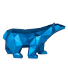 D4525EU - Orso polare sfaccettato blu metallizzato