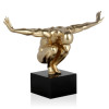 D4532EG - Equilibrio piccolo oro scultura in resina
