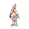D5022PZ1 - Pinguino multicolore scultura in resina