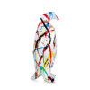 D5022PZ1 - Pinguino multicolore scultura in resina