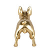 D5141EG - Bulldog francese oro scultura in resina