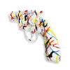 D7048PZ1 - Pistola Colt Pop Art scultura in resina