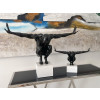 D7553PB - Equilibrio nero scultura in resina