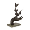 EP902M - Statua in bronzo Farfalle