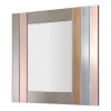 HM027A8080 - Specchio Decorativo Quadrato Fasce Colori Pastello