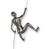 PE2019EA - Scalatrice antracite metallizzato scultura in resina