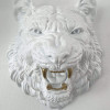 PE3733SWEG - Scultura da parete Testa di tigre bianco