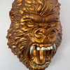 PE4330EDEH - Scultura da parete Testa di gorilla bronzo