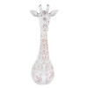 PE6019Z3 - Scultura in resina Testa di giraffa multicolore