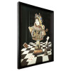 SA077A1 - Quadro collage 3D Regina di scacchi 