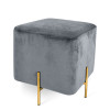 SCH005B - Sgabello Cube serie Luxury grigio freddo