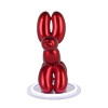 Lampada led cane palloncino metallizzato color rosso