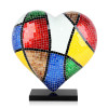 TS4542MC2 - Scultura Pop Art Heart multicolore