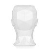 VPE3632PW - Vaso testa di donna sfaccettata bianco