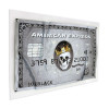 WD007X1 - Quadro Carta American Express Teschio 