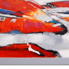 WF018X1 - Dipinto astratto rosso 