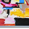 WF038X1 - Dipinto Volto astratto multicolore