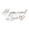WLP017A - Insegna led All you need is Love bianco