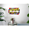 WP005X1 - Lametta Pop Art multicolore