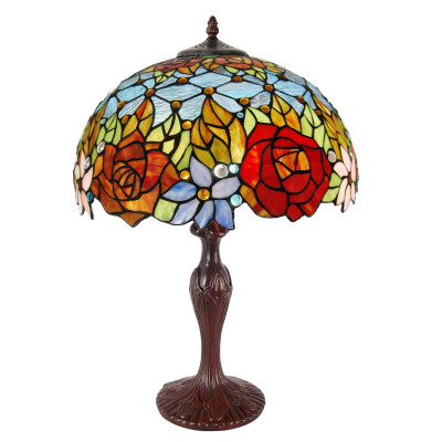GF16534 - Lampada da tavolo Tiffany floreale