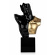 C3255EGB - Black and gold Warrior bust