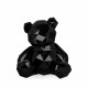 D3028PB - Black multi - faceted teddy bear