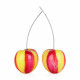 D4456PZ1 - Red and yellow twin cherries