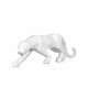 D4815PW - White panther resin sculpture